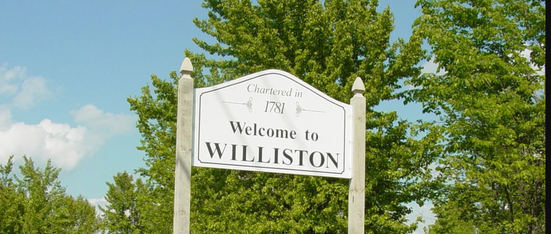 Welcome to Williston, Vermont — chartered 1781