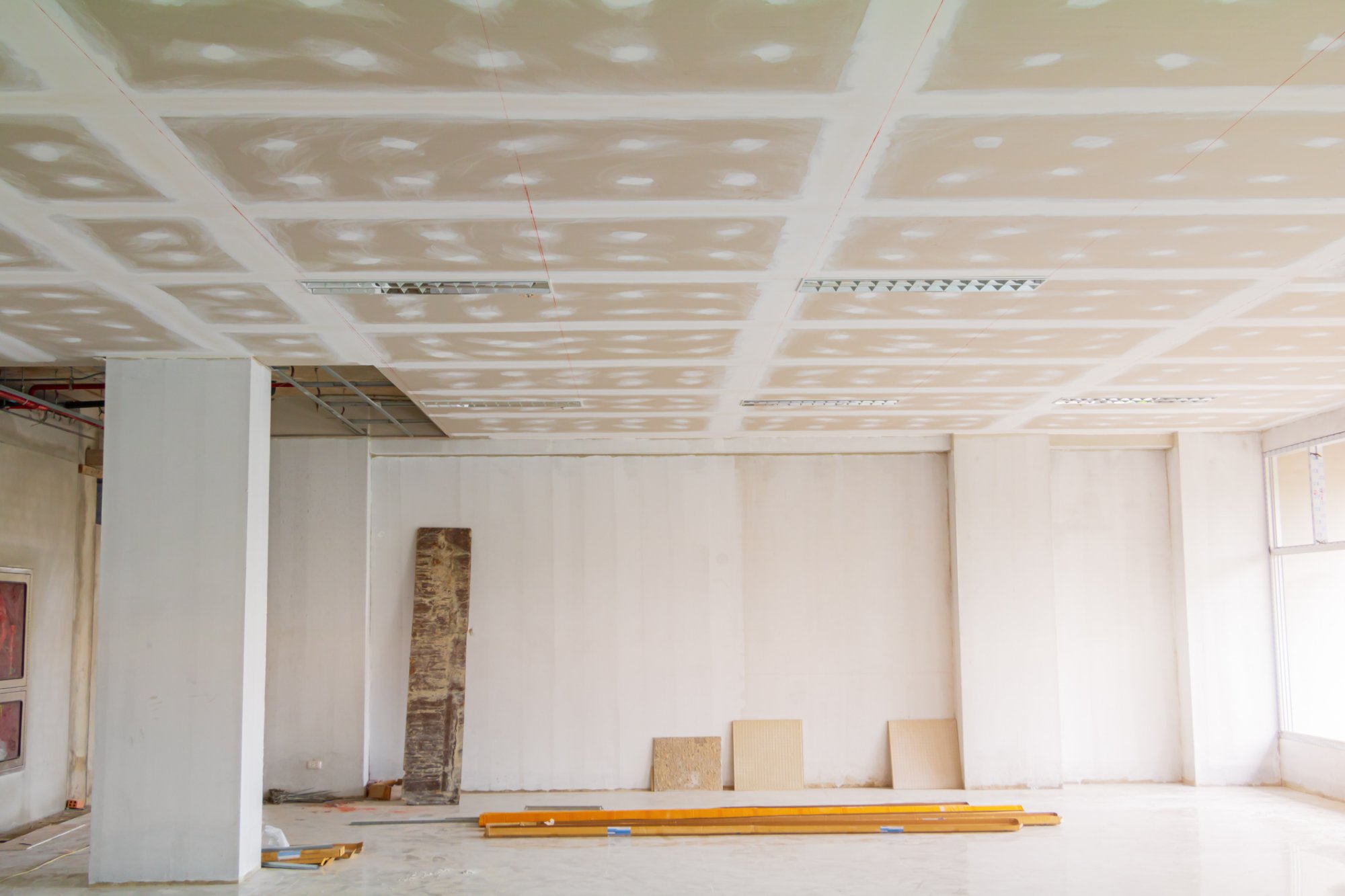 Commercial drywall contractor Vermont — Level 5 finish tenant fit-out